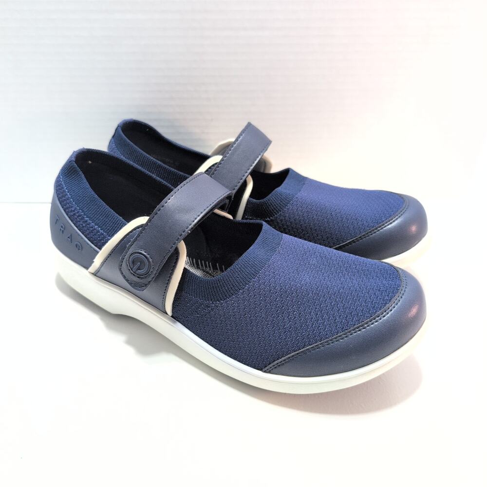 Alegria TraQ Mary Jane Comfort Shoes Tra-qut-5410 Navy Blue Women's Size 11.5